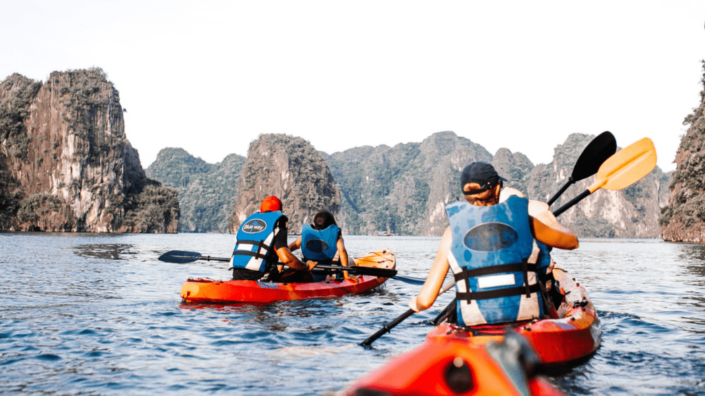 People in Kayaking