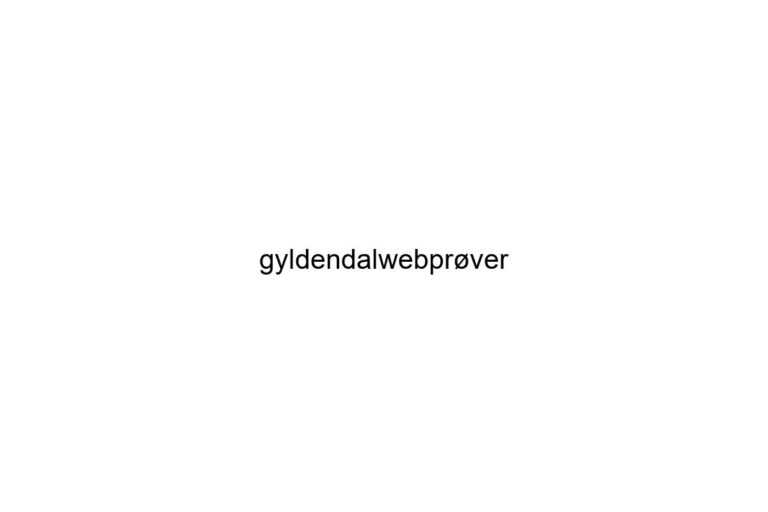 gyldendalwebprver