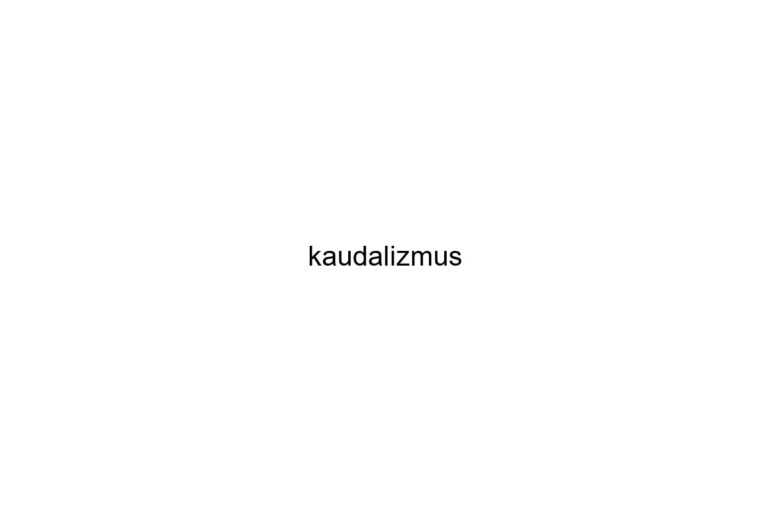 kaudalizmus